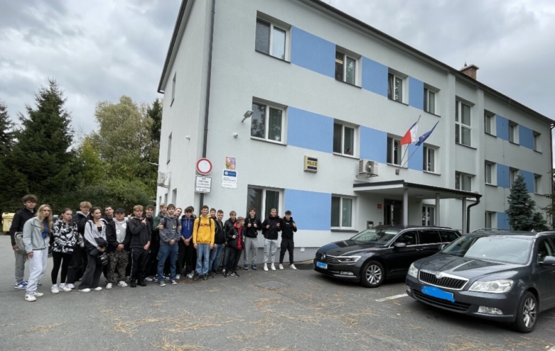 Odborná exkurze v předmětu Motorová vozidla pro třídu 3.TB na OO PČR Zábřeh