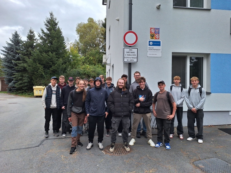 Odborná exkurze na OO PČR Zábřeh pro třídu 2.TB 