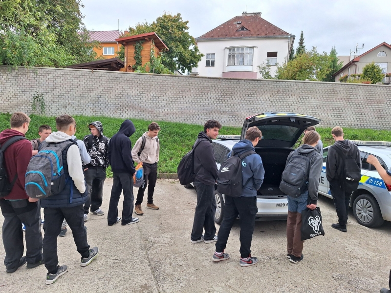 Odborná exkurze na OO PČR Zábřeh pro třídu 2.TB 