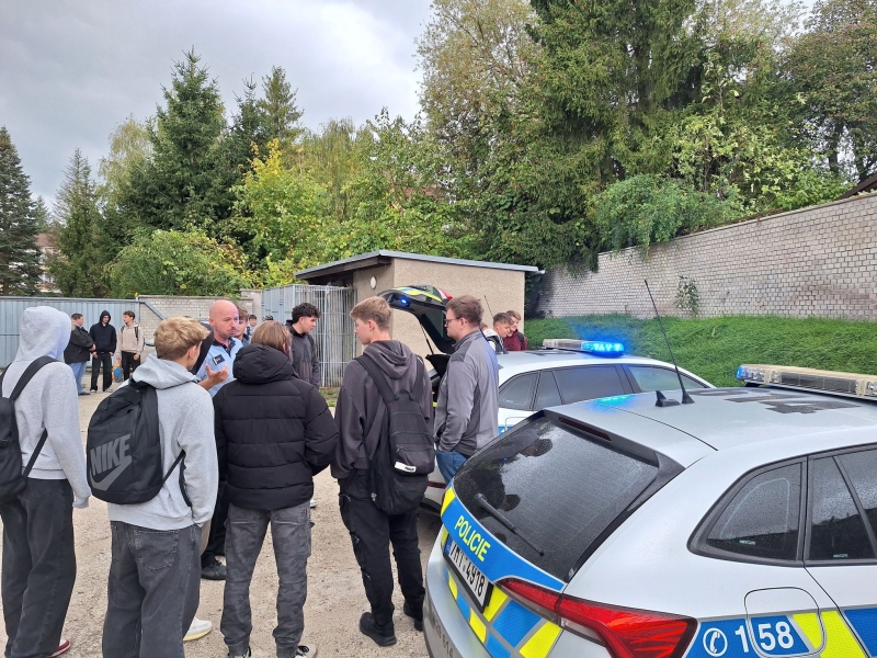 Odborná exkurze na OO PČR Zábřeh pro třídu 2.TB 