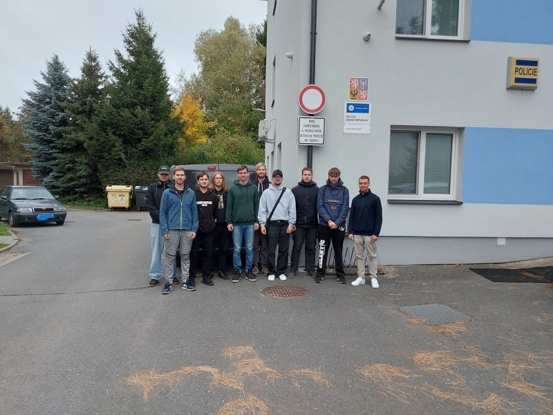 Odborná exkurze v předmětu Právní nauka pro třídu 3.VD na OO PČR Zábřeh