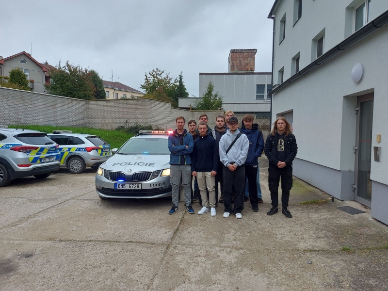 Odborná exkurze v předmětu Právní nauka pro třídu 3.VD na OO PČR Zábřeh