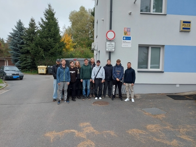 Aktuality - Odborná exkurze v&nbsp;předmětu Právní nauka pro třídu 3.VD na OO PČR Zábřeh